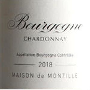2018 Maison de Montille, Bourgogne, Chardonnay 12x75cl