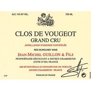 2022 Jean Michel Guillon, Clos de Vougeot Grand Cru 6x75cl