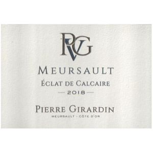 2018 Pierre Girardin, Meursault, Eclat de Calcaire 6x75cl