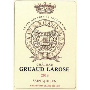 2016 Chateau Gruaud Larose 2eme Cru Classe, Saint-Julien 6x75cl