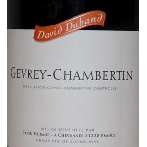 2020 David Duband, Gevrey-Chambertin 6x75cl