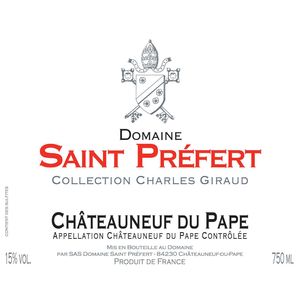 2017 Domaine Saint Prefert, Chateauneuf-du-Pape, Collection Charles Giraud 12x75cl