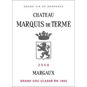2008 Chateau Marquis de Terme 4eme Cru Classe, Margaux 12x75cl