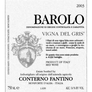 2017 Conterno Fantino, Barolo, Vigna del Gris 6x75cl