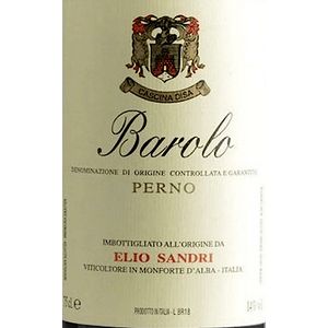 2017 Elio Sandri, Barolo, Perno 6x75cl