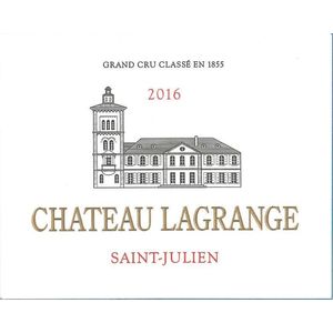 2016 Chateau Lagrange 3eme Cru Classe, Saint-Julien 12x75cl