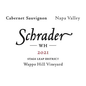 2021 Schrader, WH Wappo Hill Vineyard Cabernet Sauvignon, Stags Leap District 6x75cl