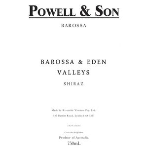 2014 Powell & Son, Barossa & Eden Valley Shiraz, Barossa Valley 6x75cl