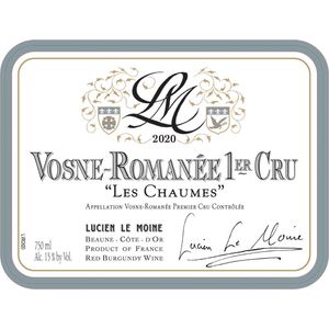 2020 Lucien Le Moine, Vosne-Romanee Premier Cru, Les Chaumes 6x75cl