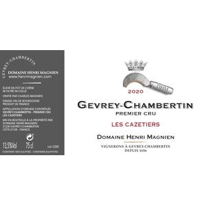 2020 Henri Magnien, Gevrey-Chambertin Premier Cru, Les Cazetiers 6x75cl