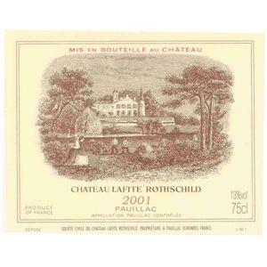 2001 Chateau Lafite Rothschild Premier Cru Classe, Pauillac 6x75cl
