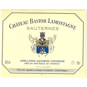 1979 Chateau Bastor-Lamontagne, Sauternes 12x75cl