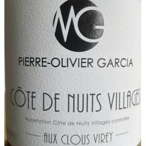 2019 Pierre-Olivier Garcia, Cote de Nuits-Villages, Aux Clous Virey 6x75cl