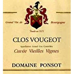 2011 Domaine Ponsot, Clos de Vougeot Grand Cru, Cuvee Vieilles Vignes 6x75cl