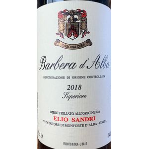 2021 Elio Sandri, Barbera d'Alba, Superiore 6x75cl