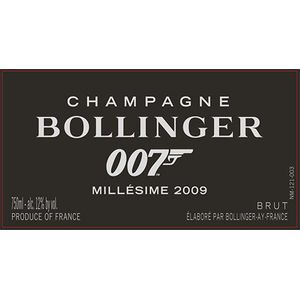 2009 Bollinger, James Bond 007 Millesime 3x75cl