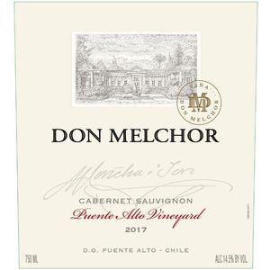 2017 Vina Don Melchor, Cabernet Sauvignon, Puente Alto 6x75cl