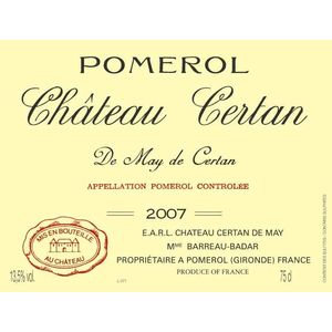 2007 Chateau Certan de May, Pomerol 6x75cl