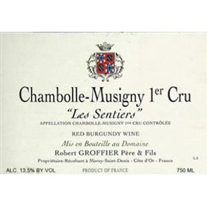 2016 Robert Groffier, Chambolle-Musigny Premier Cru, Les Sentiers 6x75cl
