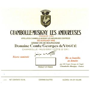 2022 Domaine Comte Georges de Vogue, Chambolle-Musigny Premier Cru, Les Amoureuses 1x75cl