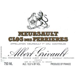 2018 Albert Grivault, Meursault Premier Cru, Clos des Perrieres 6x75cl