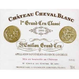 1999 Chateau Cheval Blanc Premier Grand Cru Classe A, Saint-Emilion Grand Cru 1x300cl