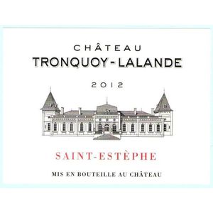 2012 Chateau Tronquoy-Lalande, Saint-Estephe 12x75cl