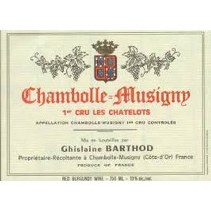 2018 Ghislaine Barthod, Chambolle-Musigny Premier Cru, Les Chatelots 6x75cl