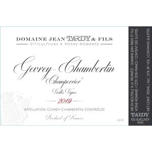 2019 Domaine Jean Tardy, Gevrey-Chambertin, Champerrier Vieilles Vignes 6x75cl