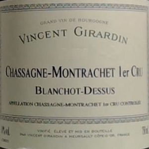 2019 Vincent Girardin, Chassagne-Montrachet Premier Cru, Blanchot Dessus 12x75cl