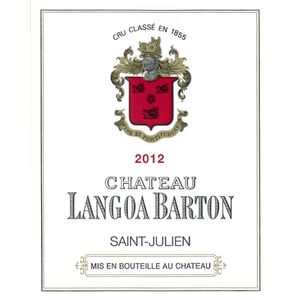2012 Chateau Langoa Barton 3eme Cru Classe, Saint-Julien 6x75cl