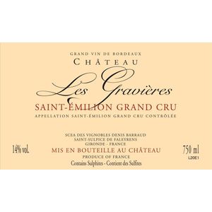 2020 Chateau Les Gravieres, Saint-Emilion 1x600cl