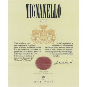 2006 Tignanello, Toscana 6x75cl