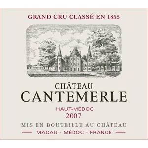 2007 Chateau Cantemerle 5eme Cru Classe, Haut-Medoc 6x150cl