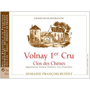 2019 Domaine Francois Buffet, Volnay Premier Cru, Clos des Chenes 6x75cl