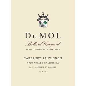 2019 DuMOL, Ballard Vineyard Cabernet Sauvignon, Spring Mountain District 6x75cl