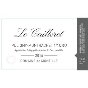 2016 Domaine de Montille, Puligny-Montrachet Premier Cru, Le Cailleret 6x75cl