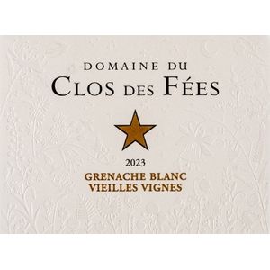 2023 Domaine du Clos des Fees, Vieilles Vignes Blanc, Cotes Catalanes 6x75cl
