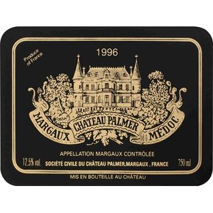 1996 Chateau Palmer 3eme Cru Classe, Margaux 12x75cl