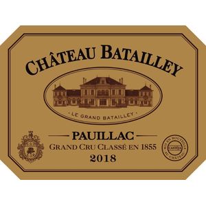 2018 Chateau Batailley 5eme Cru Classe, Pauillac 6x75cl