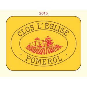 2015 Clos L'Eglise, Pomerol 6x75cl