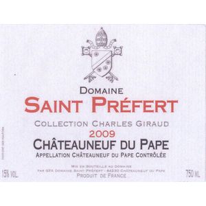 2010 Domaine Saint Prefert, Chateauneuf-du-Pape, Collection Charles Giraud 6x75cl