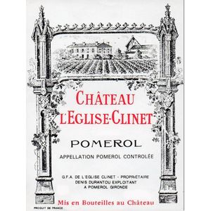 2021 Chateau L'Eglise-Clinet, Pomerol 6x75cl
