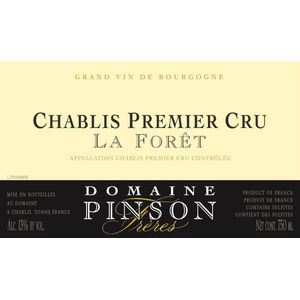 2021 Domaine Pinson Freres, Chablis Premier Cru, Forets 12x75cl