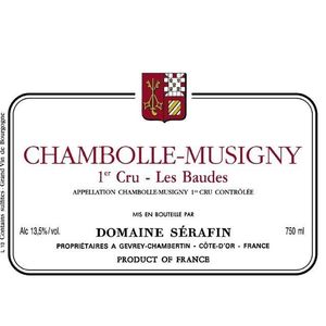 2016 Serafin Pere et Fils, Chambolle-Musigny Premier Cru, Les Baudes 12x75cl