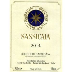 2014 Sassicaia, Tenuta San Guido, Bolgheri 6x75cl