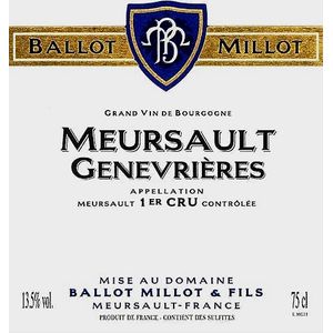 2012 Ballot Millot, Meursault Premier Cru, Genevrieres 6x75cl