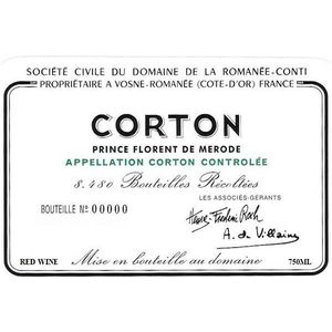 2018 Domaine de la Romanee-Conti, Corton Grand Cru, Prince Florent de Merode 3x75cl