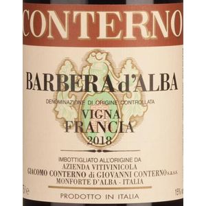 2018 Giacomo Conterno, Barbera d'Alba, Francia 6x75cl