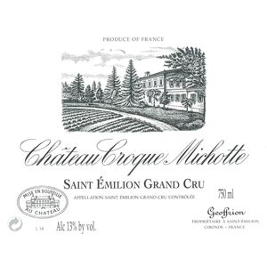 2017 Chateau Croque Michotte, Saint-Emilion 6x75cl